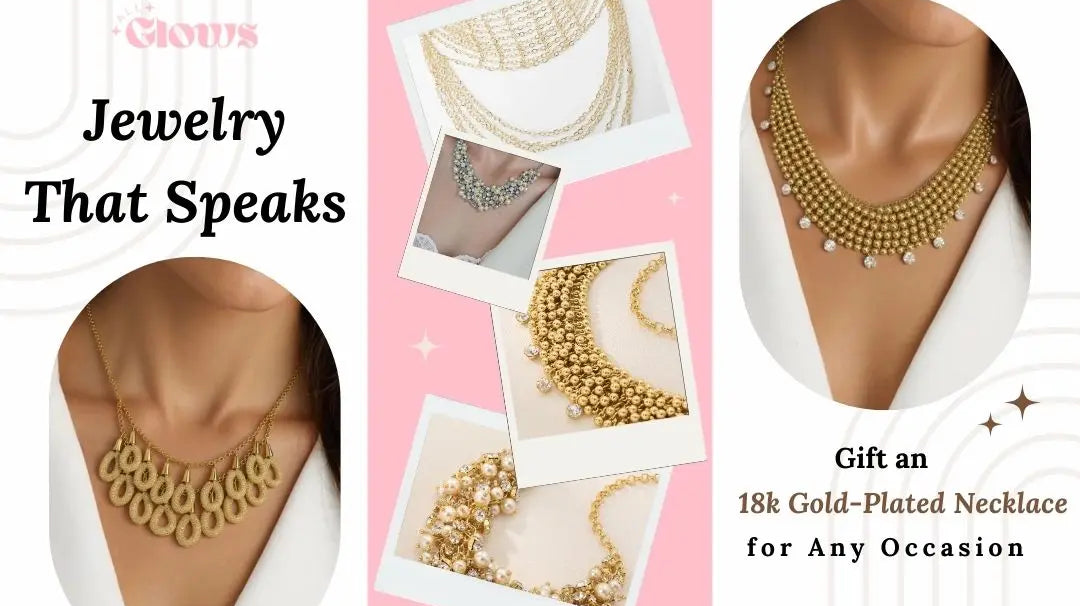 gold plated necklace set