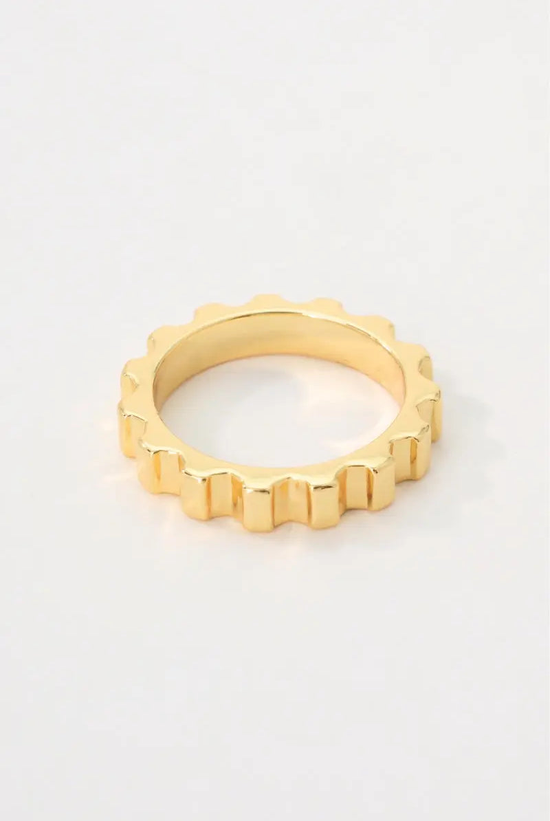 18K Gold-Plated Brass Ring