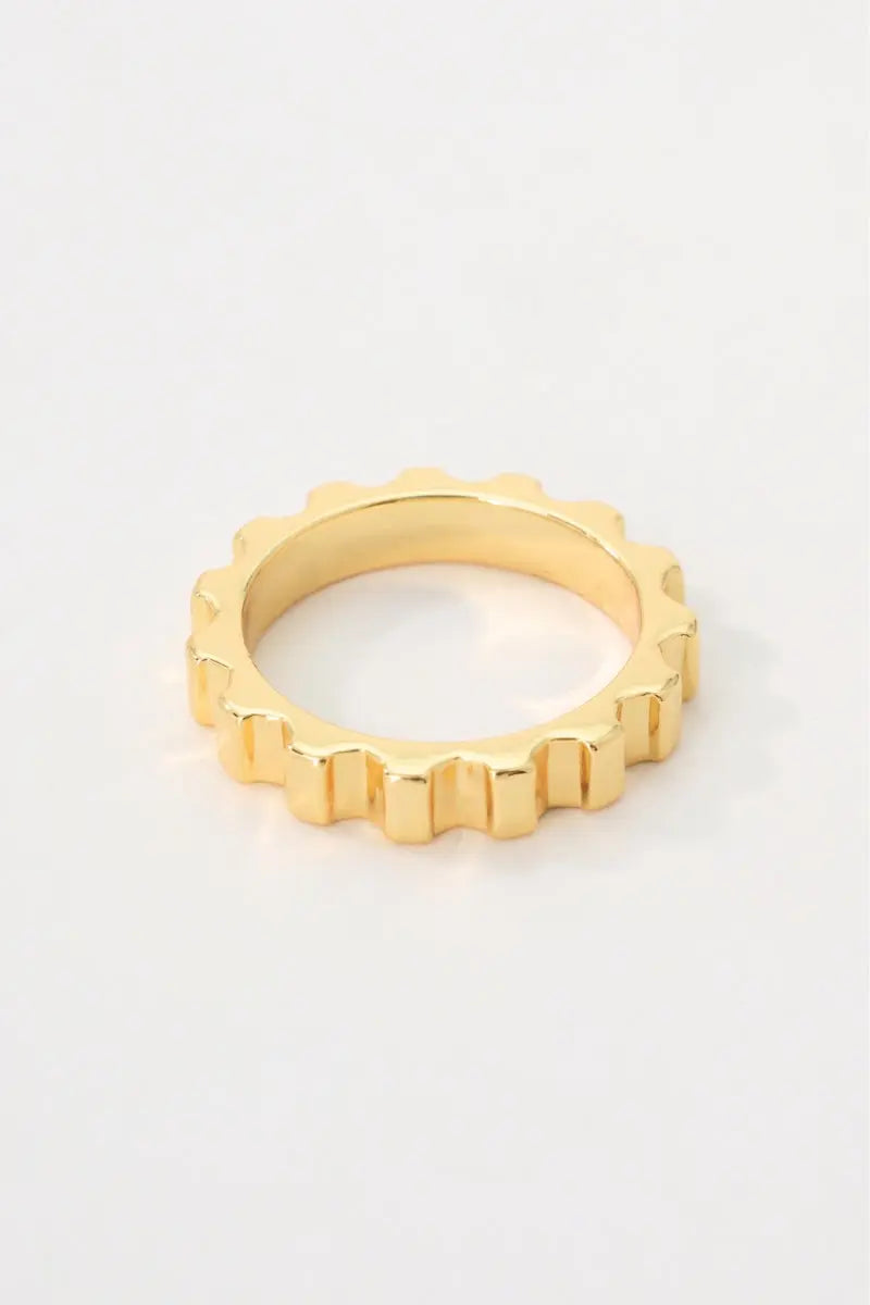 18K Gold-Plated Brass Ring