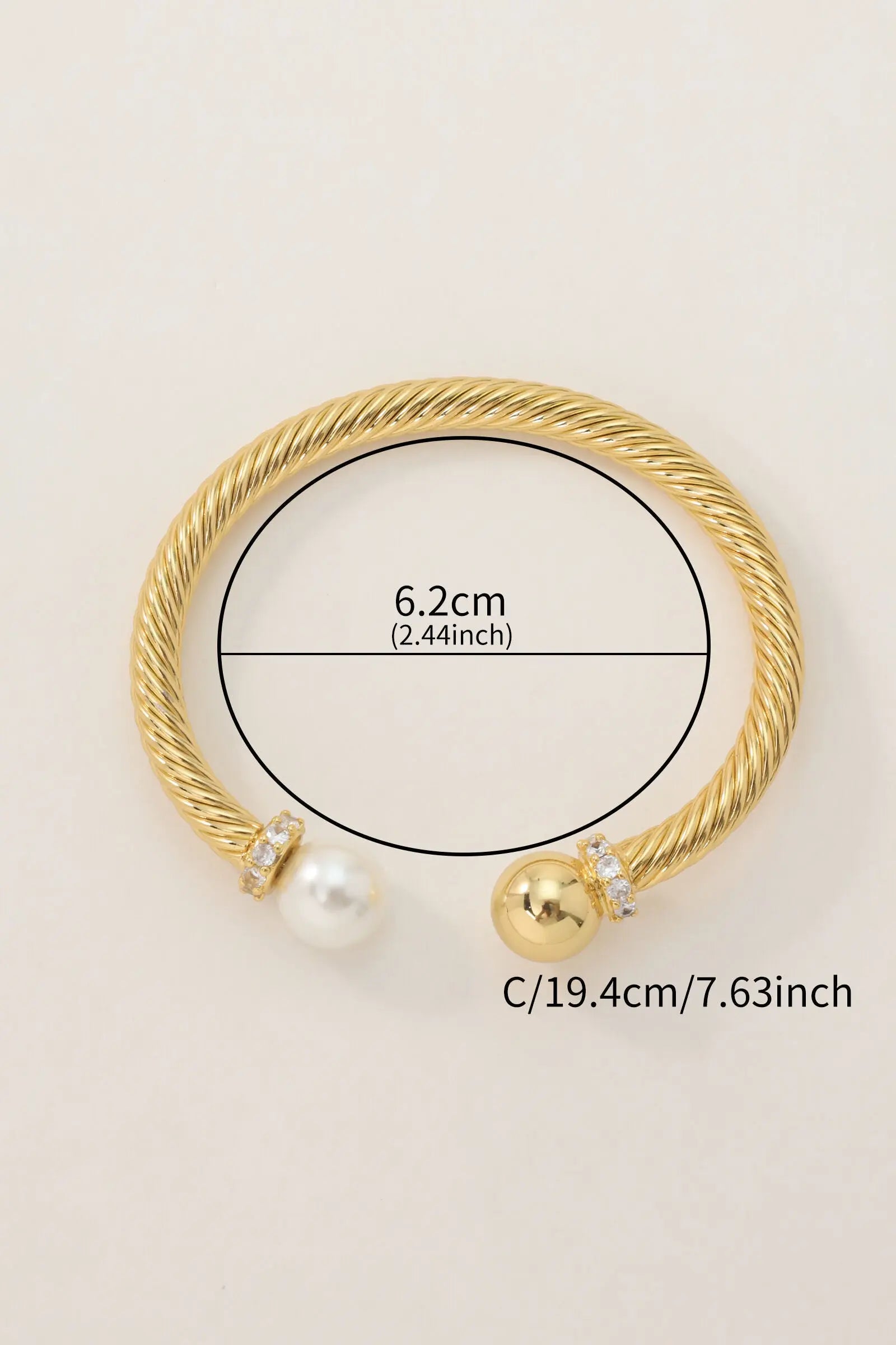 Aster Cable Twist Cuff Bracelet Elegant - Statement Jewelry All-Glows