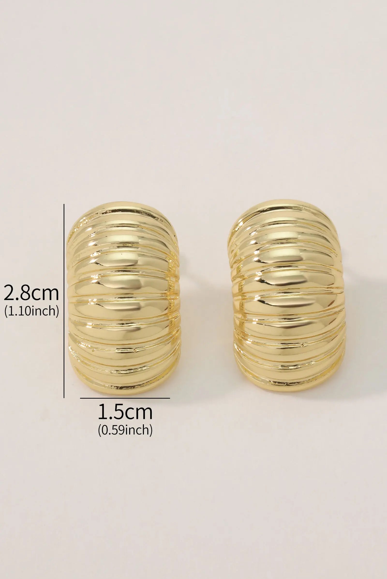 Cabana Earring 18K Gold-Plated Open Hoop Earrings My Store