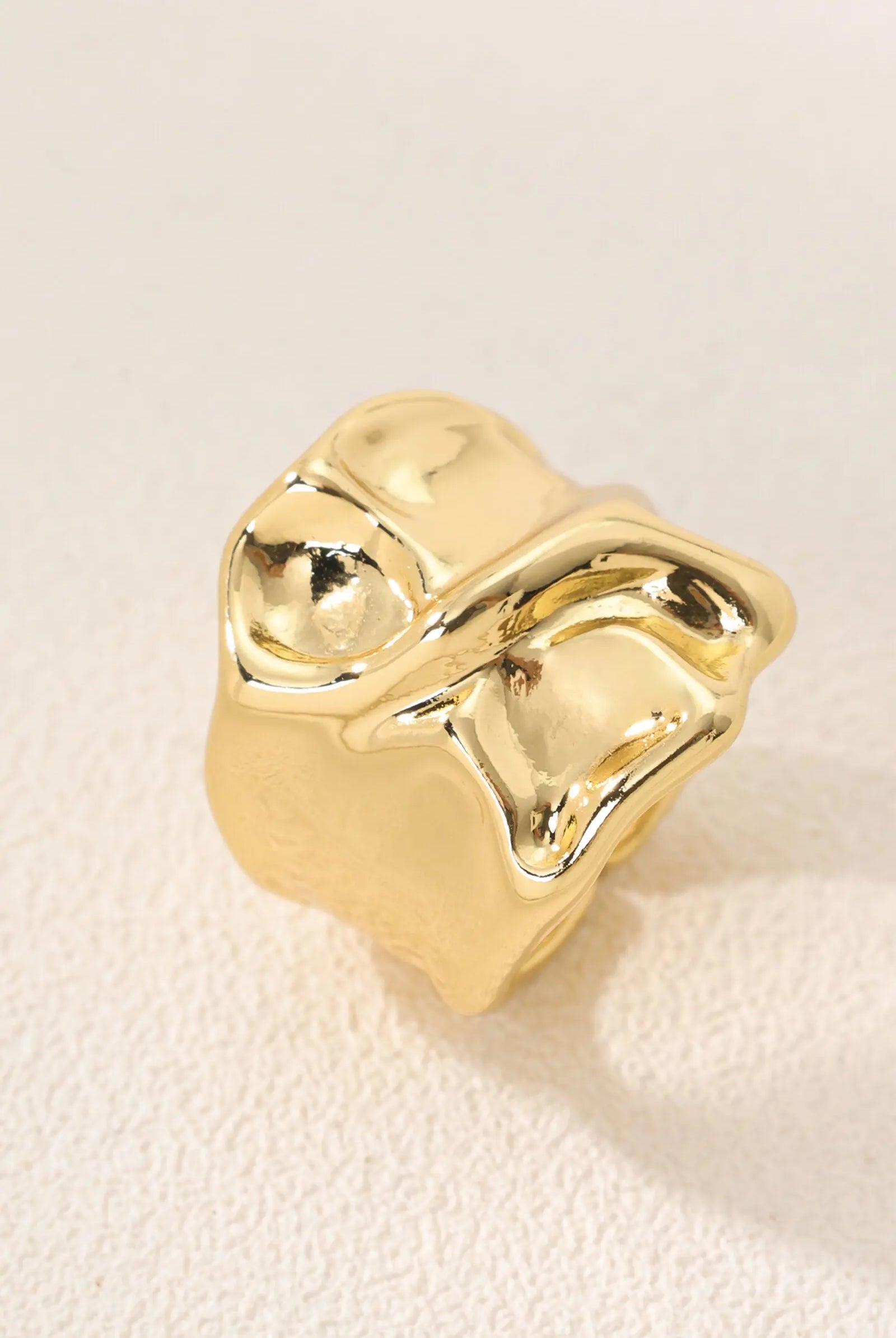 Crush Open Ring Crumpled Texture - Inspired by Unsent Love Letters All-Glows