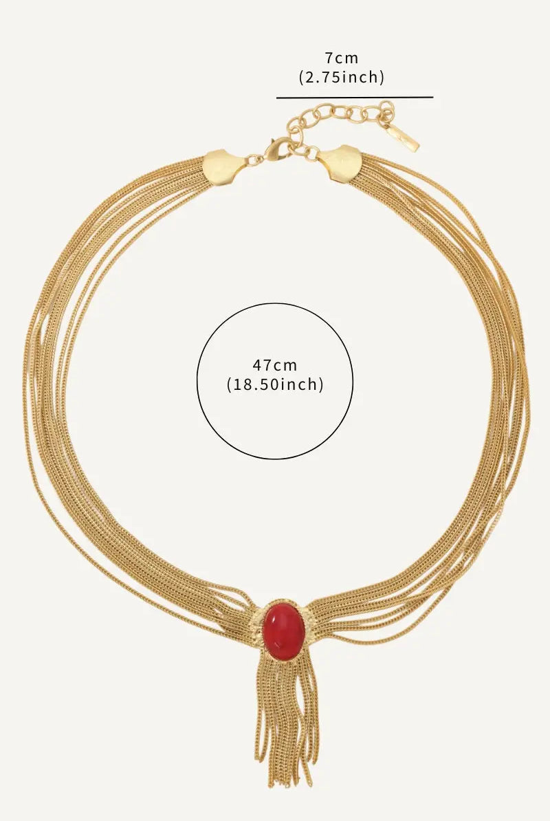 Eclipse Vintage Tassels Necklace