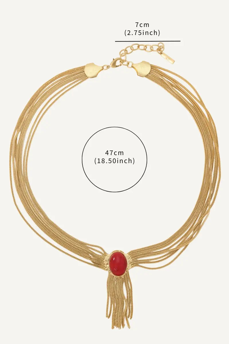 Eclipse Vintage Tassels Necklace