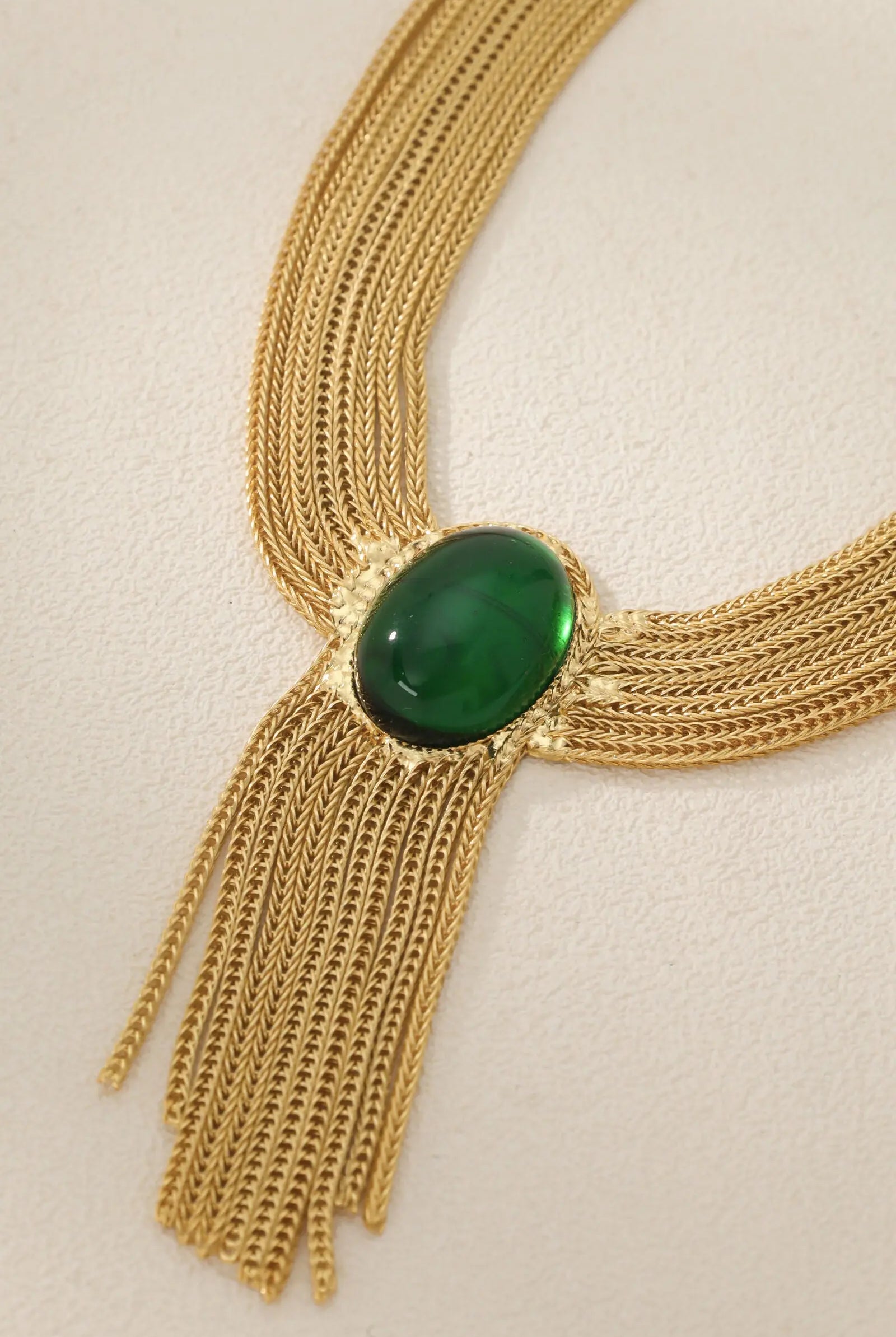 18K Gold-Plated Eclipse Vintage Tassels Necklace