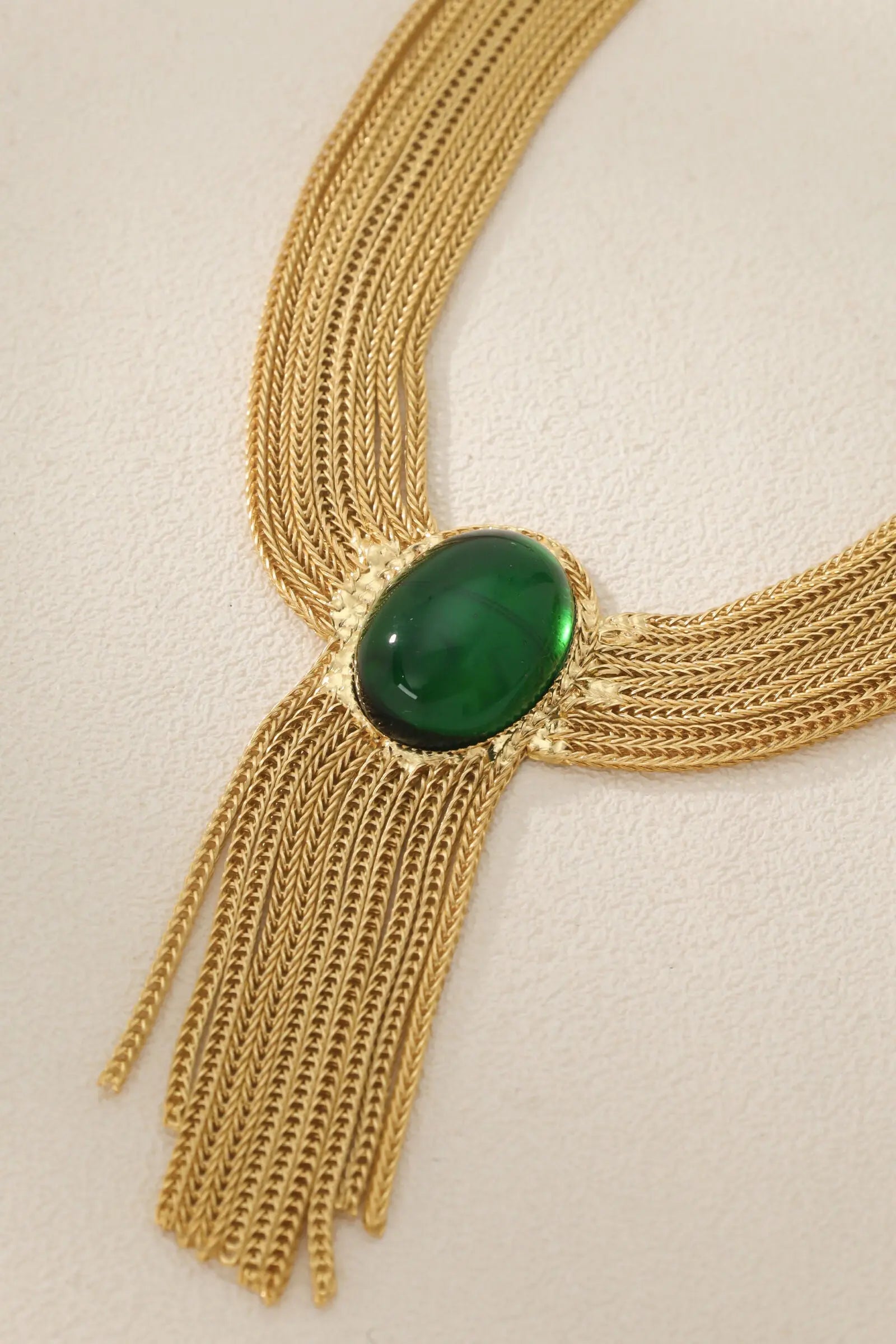 18K Gold-Plated Eclipse Vintage Tassels Necklace