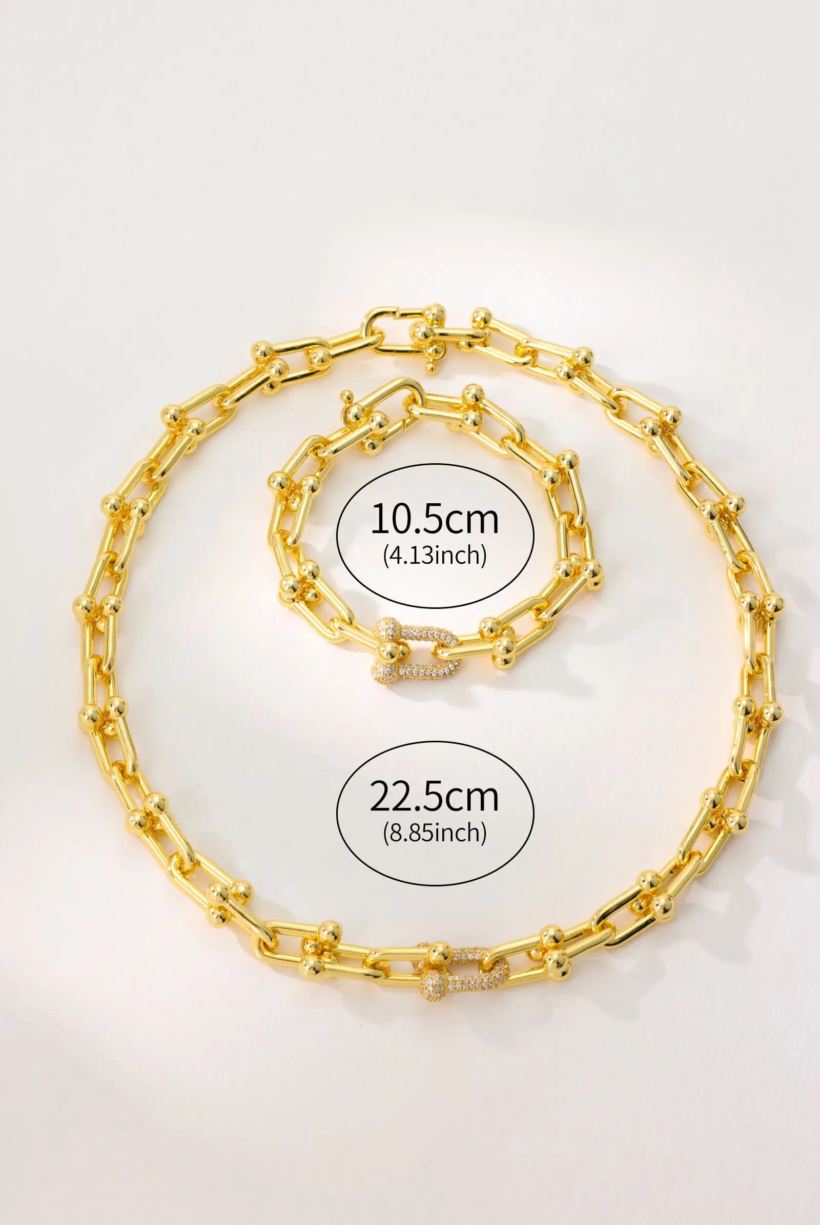 Hoof Chain Jewelry Set - Stylish Necklace & Versatile Bracelet Combo for Every Occasion All-Glows