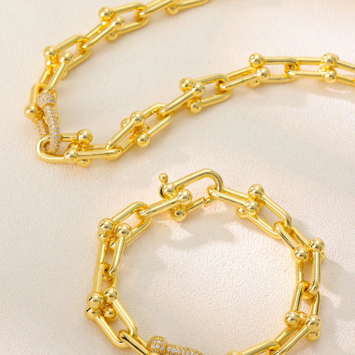 Hoof Chain Jewelry Set - Stylish Necklace & Versatile Bracelet Combo for Every Occasion All-Glows