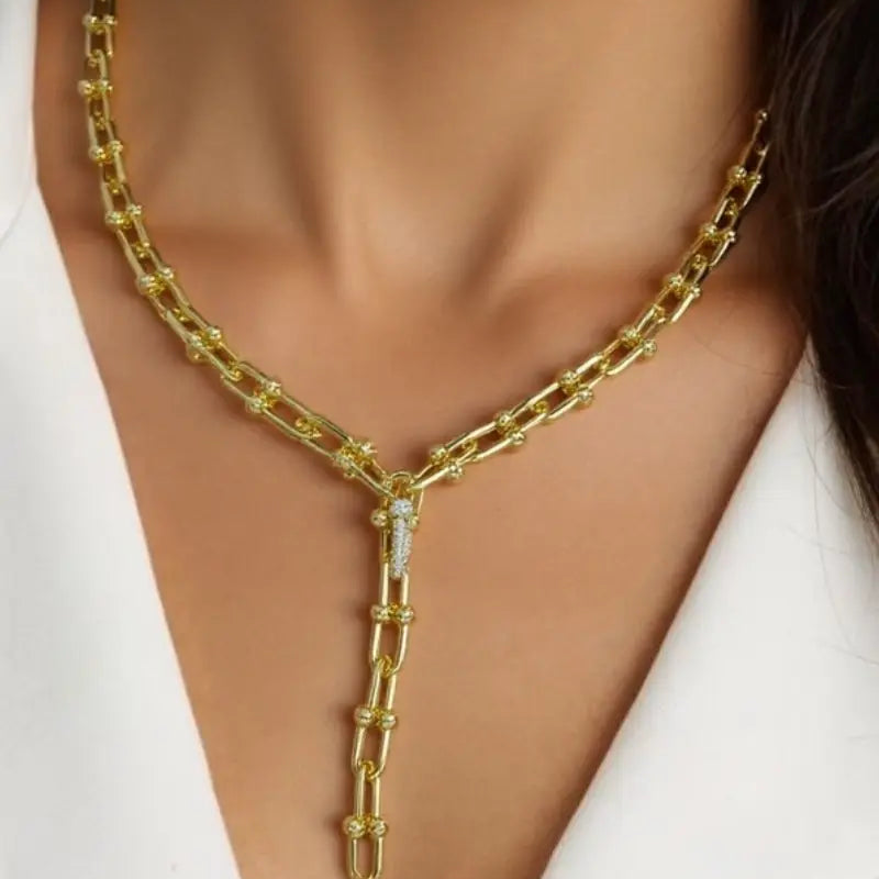 Hoof Chain Jewelry Set - Stylish Necklace & Versatile Bracelet Combo for Every Occasion All-Glows