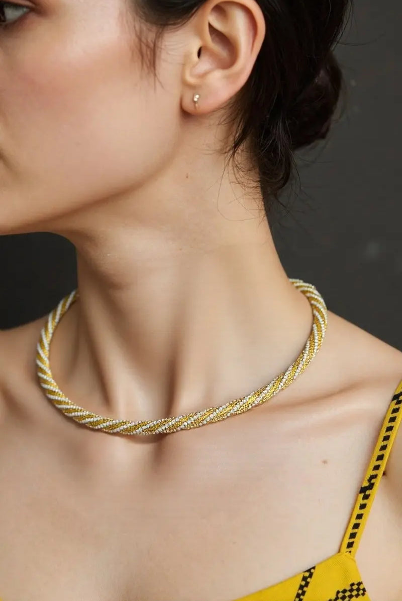 Buy Crystal Twisted Cuff Necklace Online All-Glows