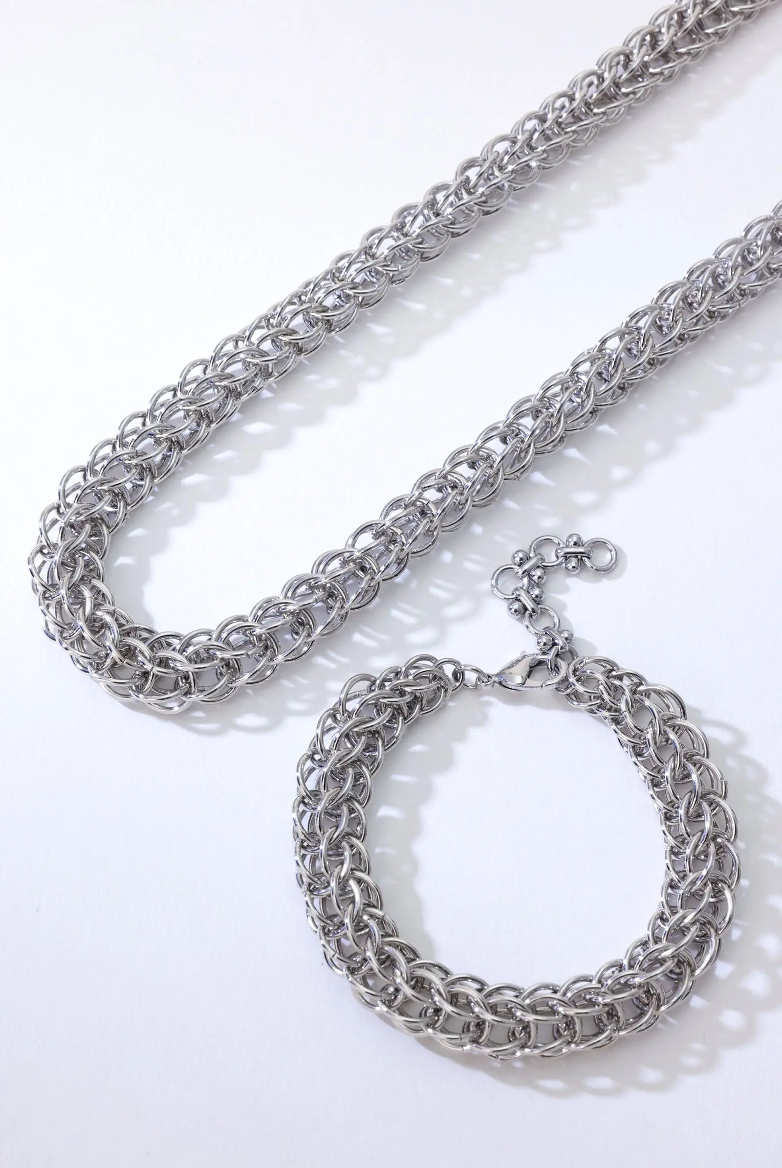 Platinum Lotus Jewelry Set