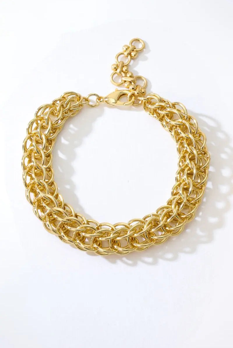 Gold Lotus Jewelry Set