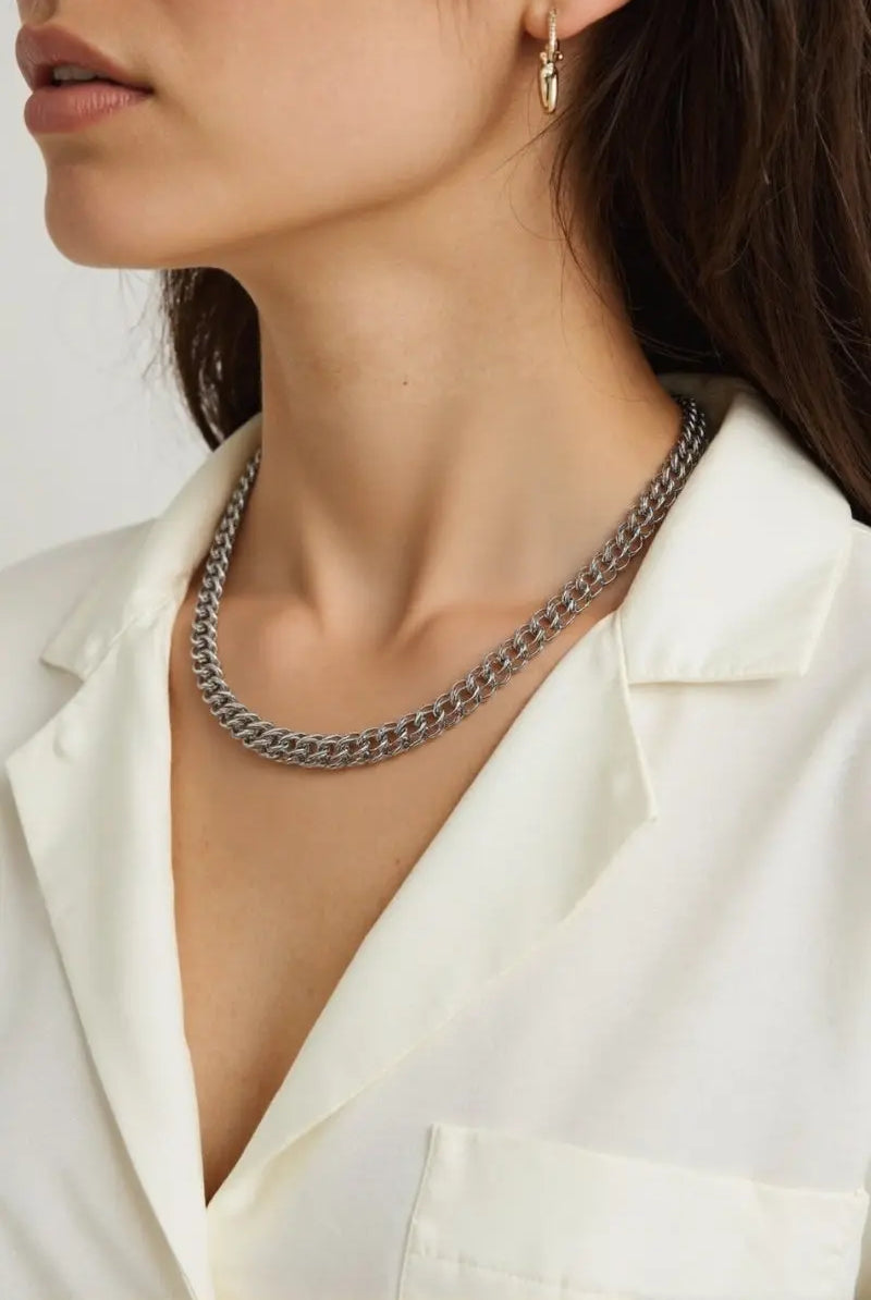 Lotus Necklace – High-End Foxtail Chain in 18K Gold Plating All-Glows