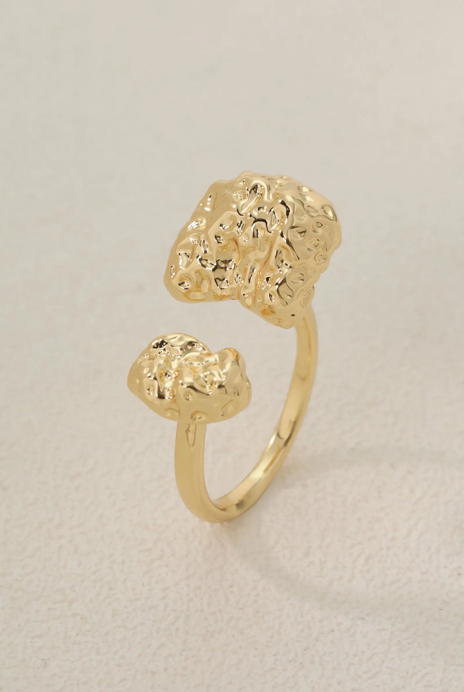 Gold Moon stone Ring