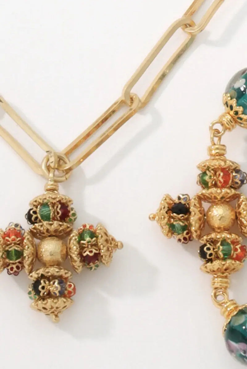 18K Gold-Plated Opulence Crystal Jewelry Set