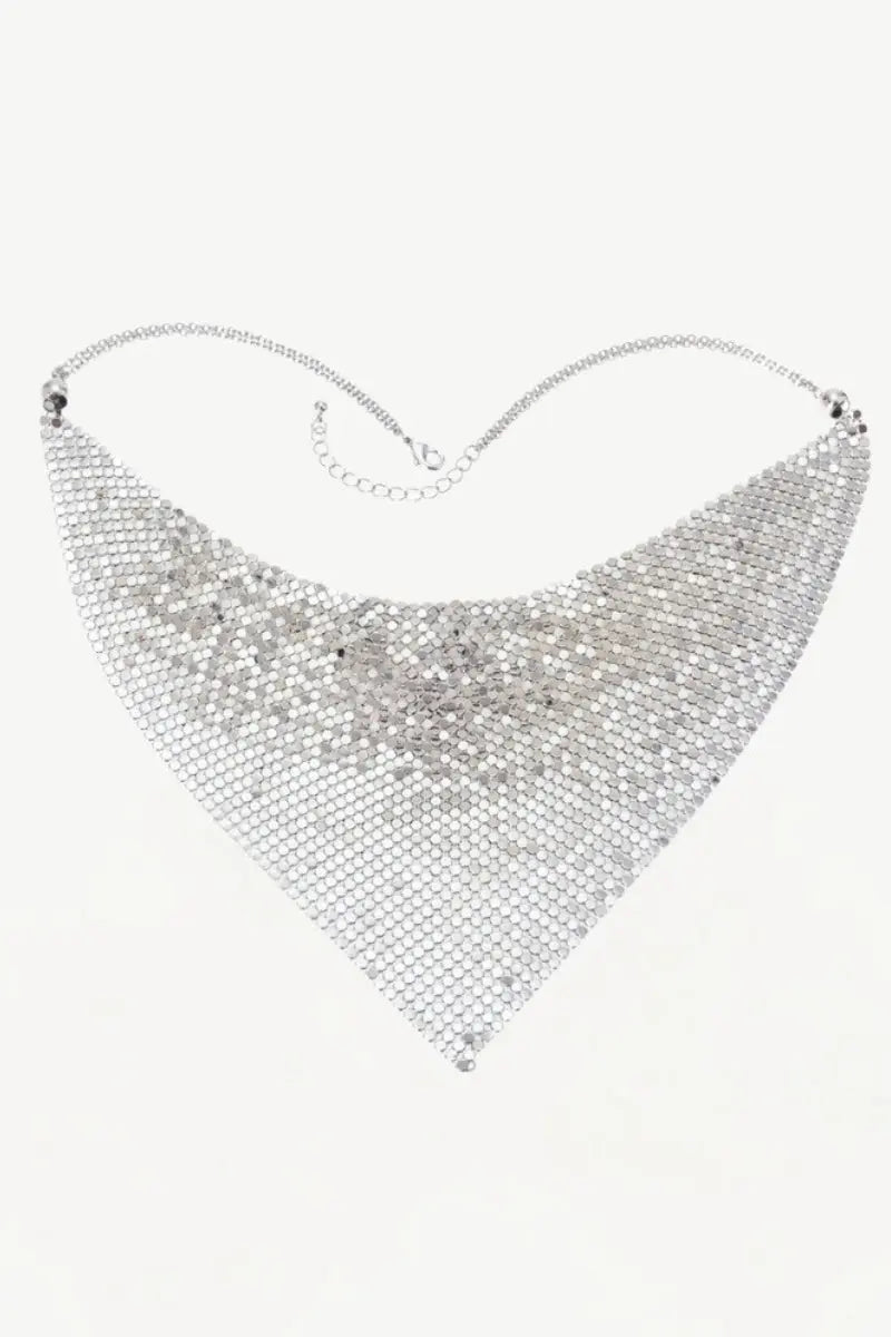 platinum Orchid Necklace