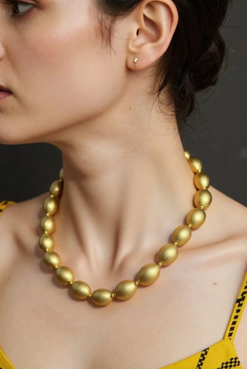 Shop Golden Bead Necklace Online All-Glows