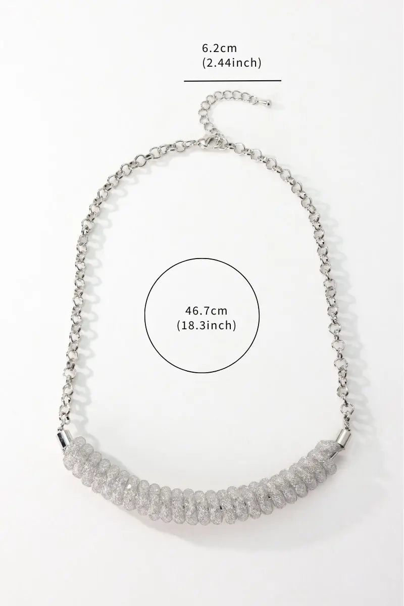 Ruby Golden Mesh Handmade Jewelry Set