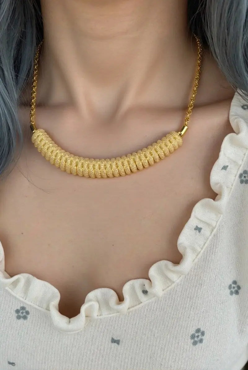 Ruby Golden Mesh Handmade Jewelry Set All-Glows