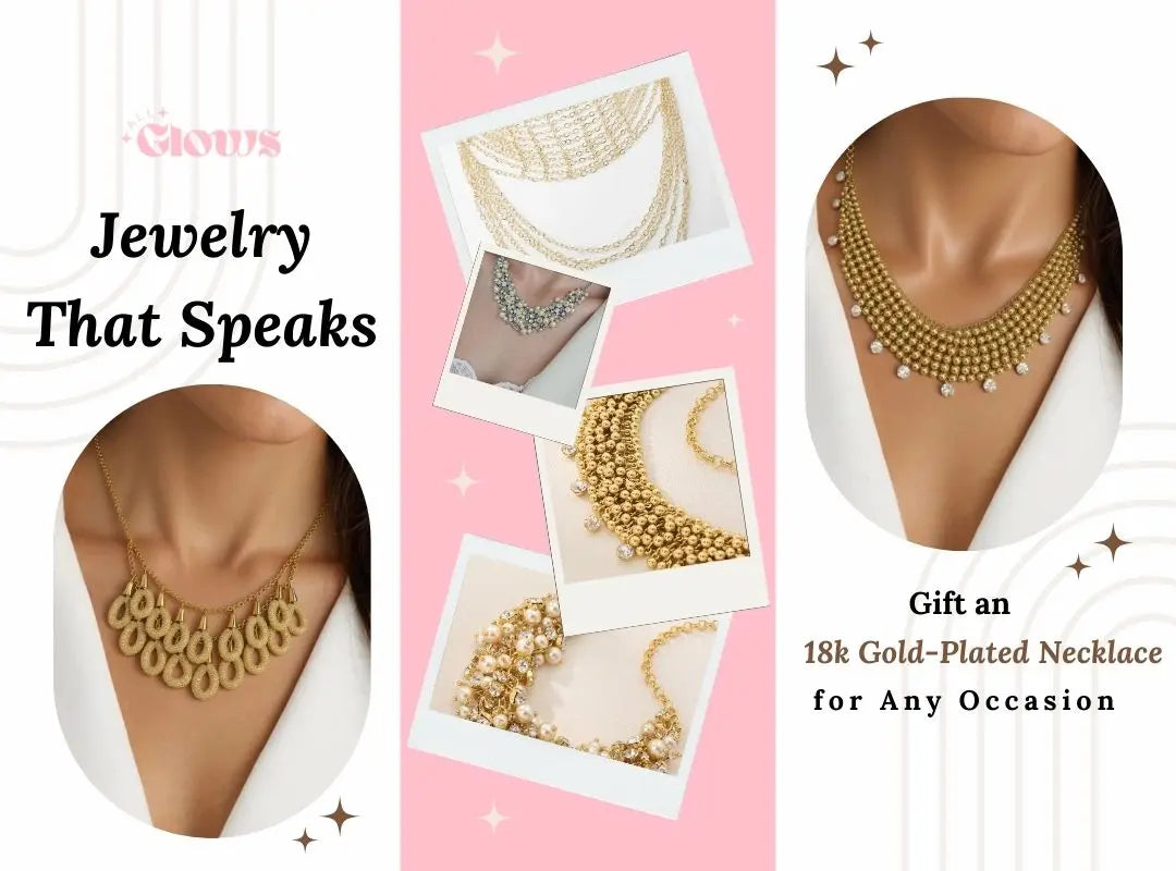 gold plated necklace set