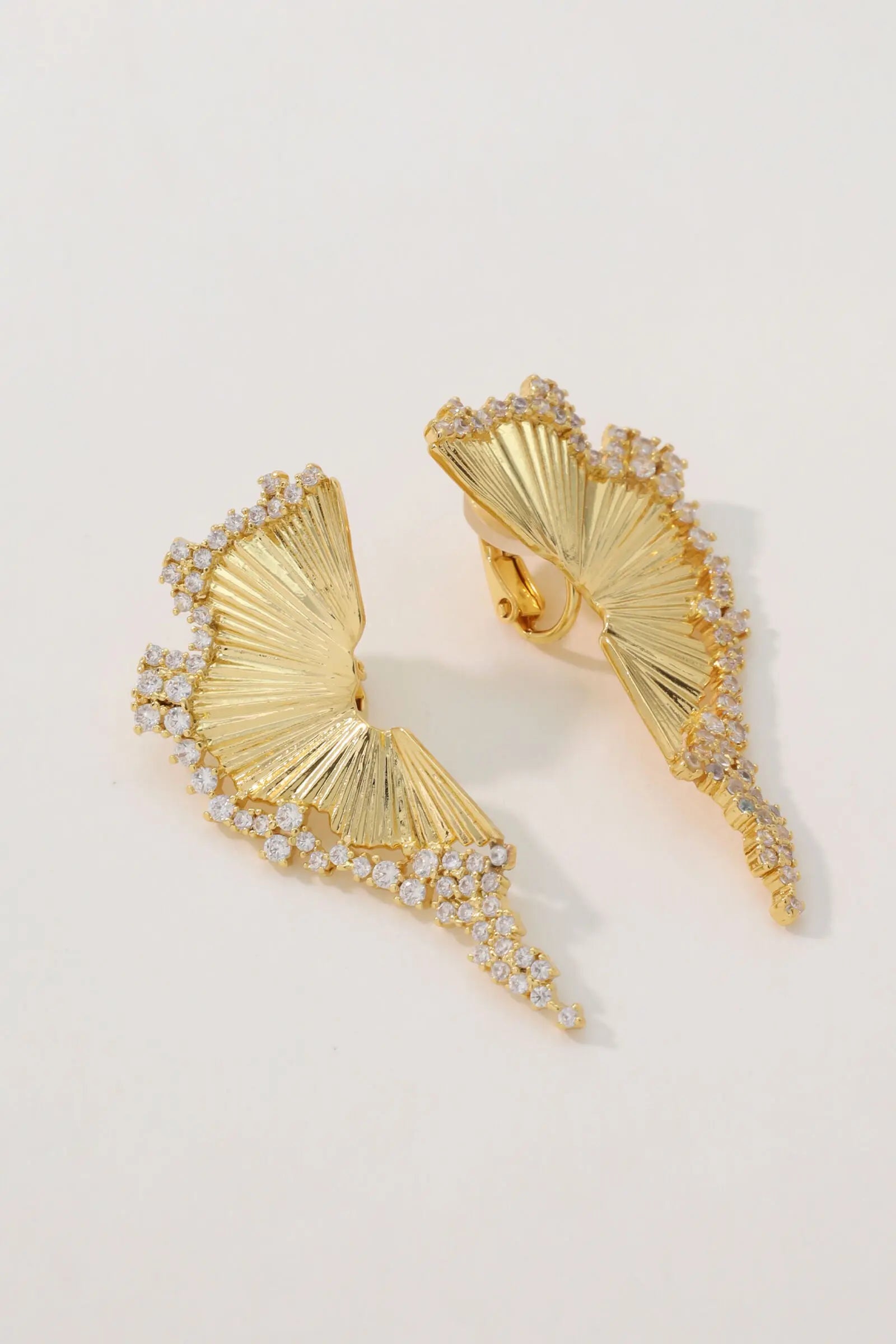 handmade gold-plated dainty earrings