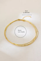 18K Gold-Plated Layered Necklace 