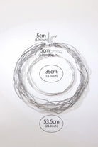 Shop Platinum multilayered Necklace 