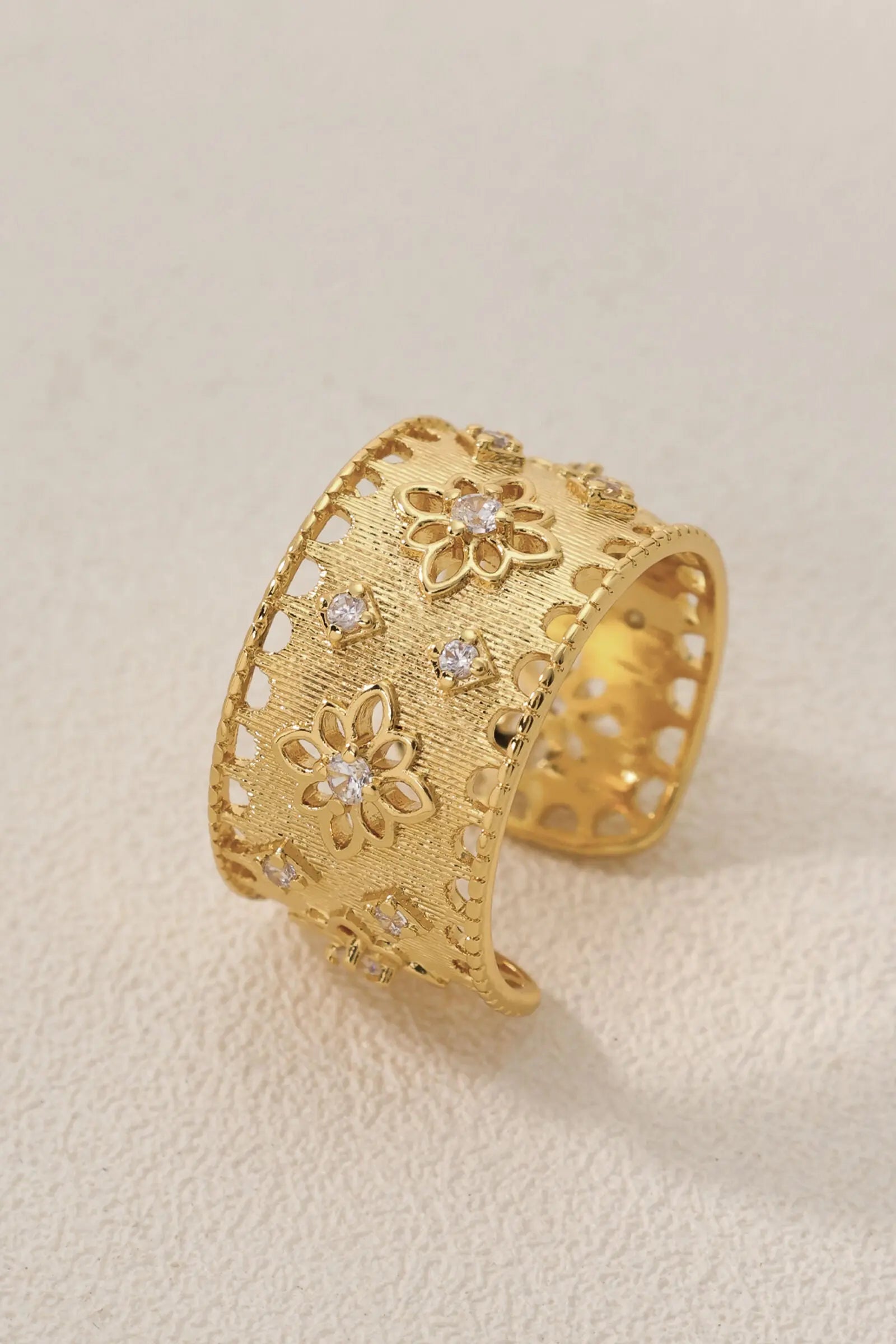 Ash Handmade Adjustable Cuff Ring