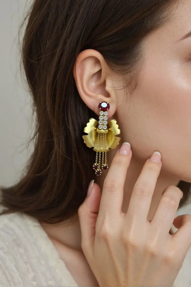 Aura Handmade Pendant Jewelry Set Gold All-Glows