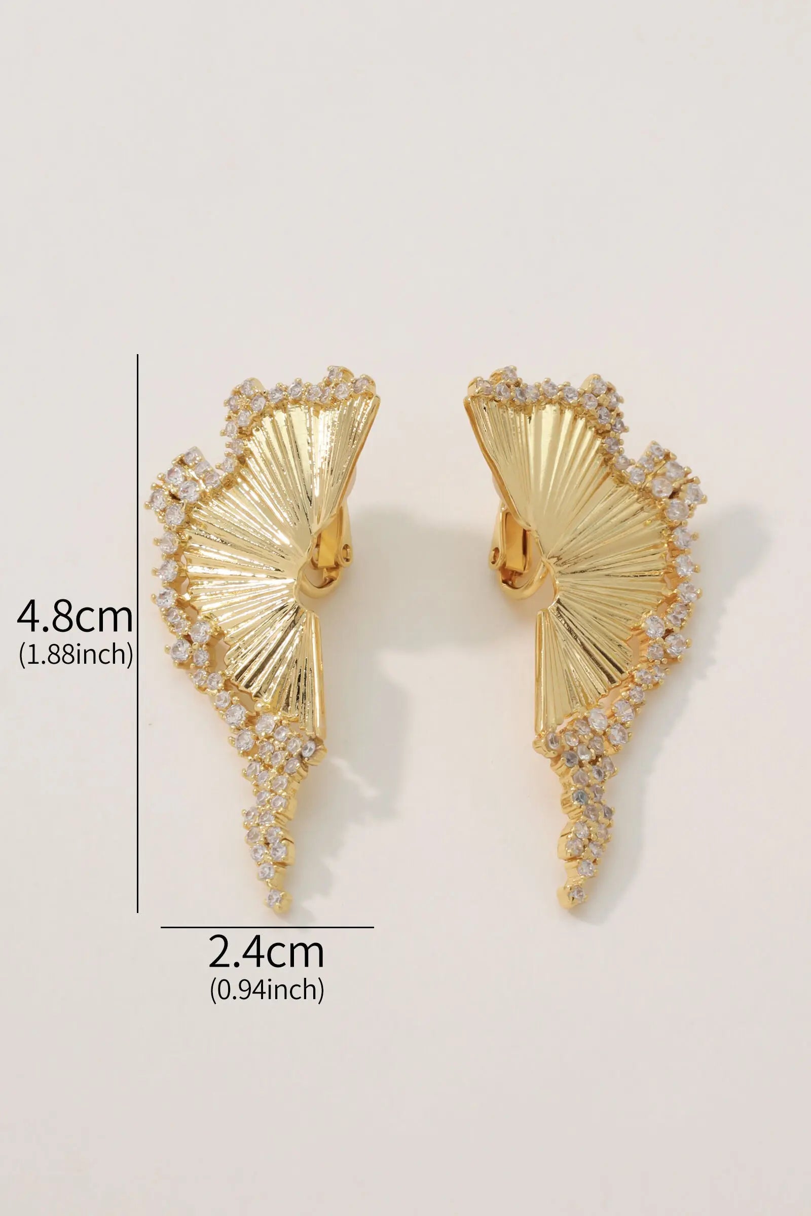 Aurelia Earring Clip:Butterfly Design with Cascading Zirconia Stones All-Glows