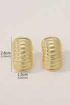 Cabana Earring 18K Gold-Plated Open Hoop Earrings My Store