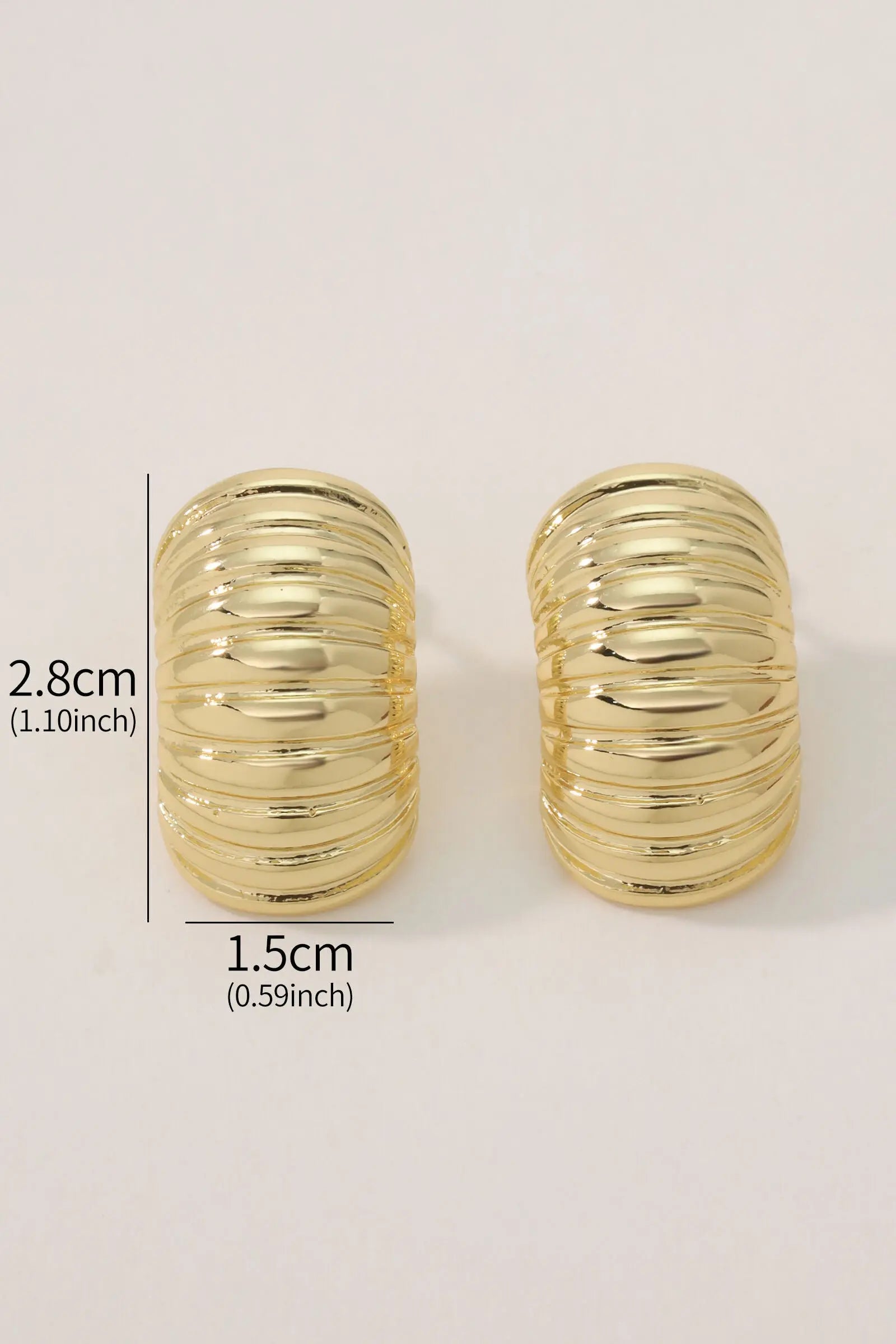 Cabana Earring 18K Gold-Plated Open Hoop Earrings My Store