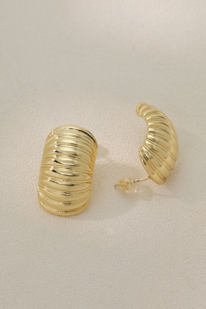 Cabana Earring 18K Gold-Plated Open Hoop Earrings My Store