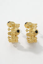 Chrome Cross & Skull Charm Earrings Gothic Edgy Statement Design All-Glows