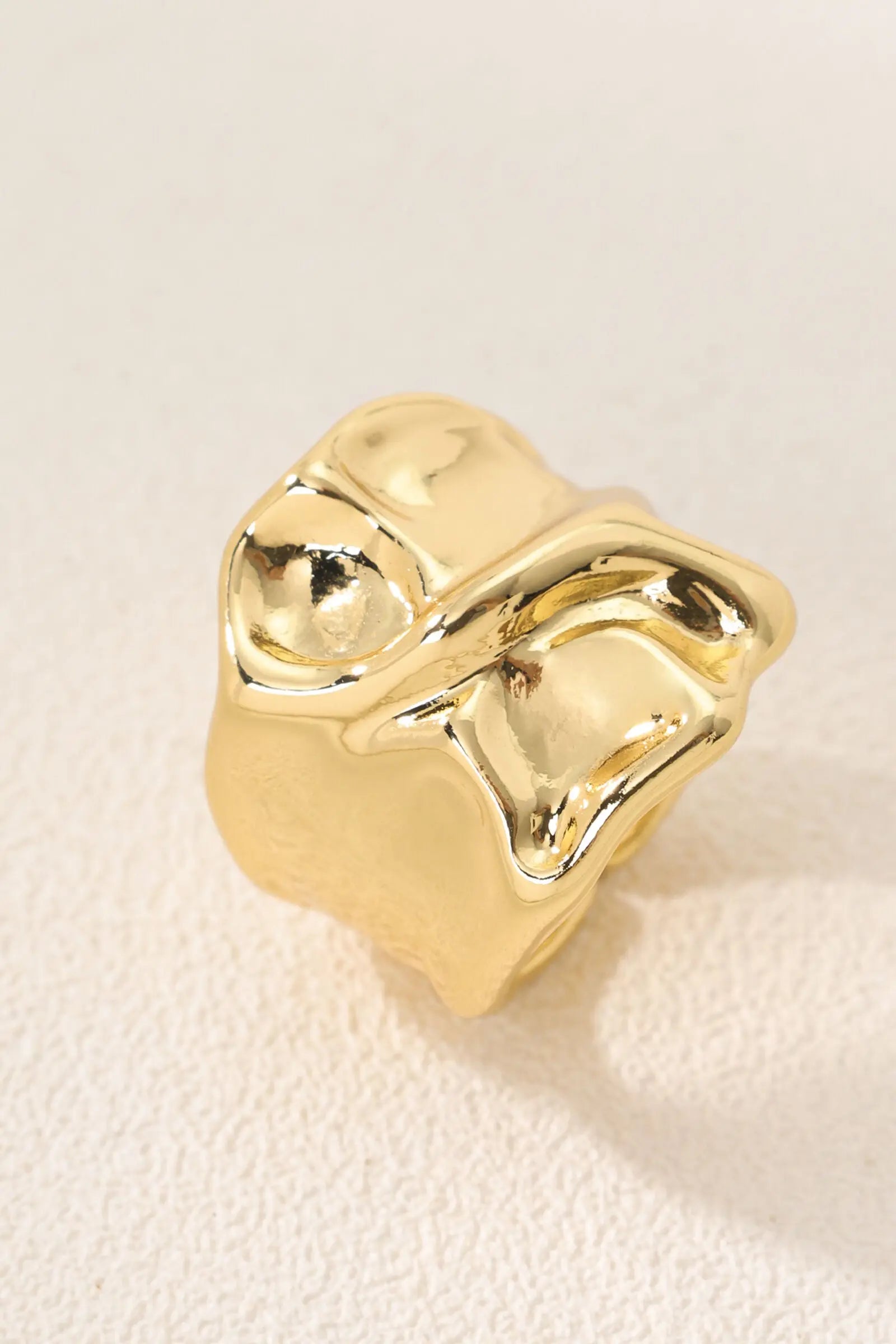 Crush Open Ring Crumpled Texture - Inspired by Unsent Love Letters All-Glows