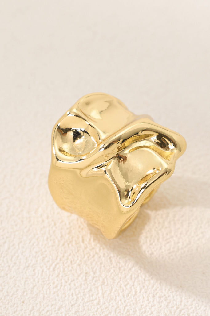 Crush Open Ring Crumpled Texture - Inspired by Unsent Love Letters All-Glows