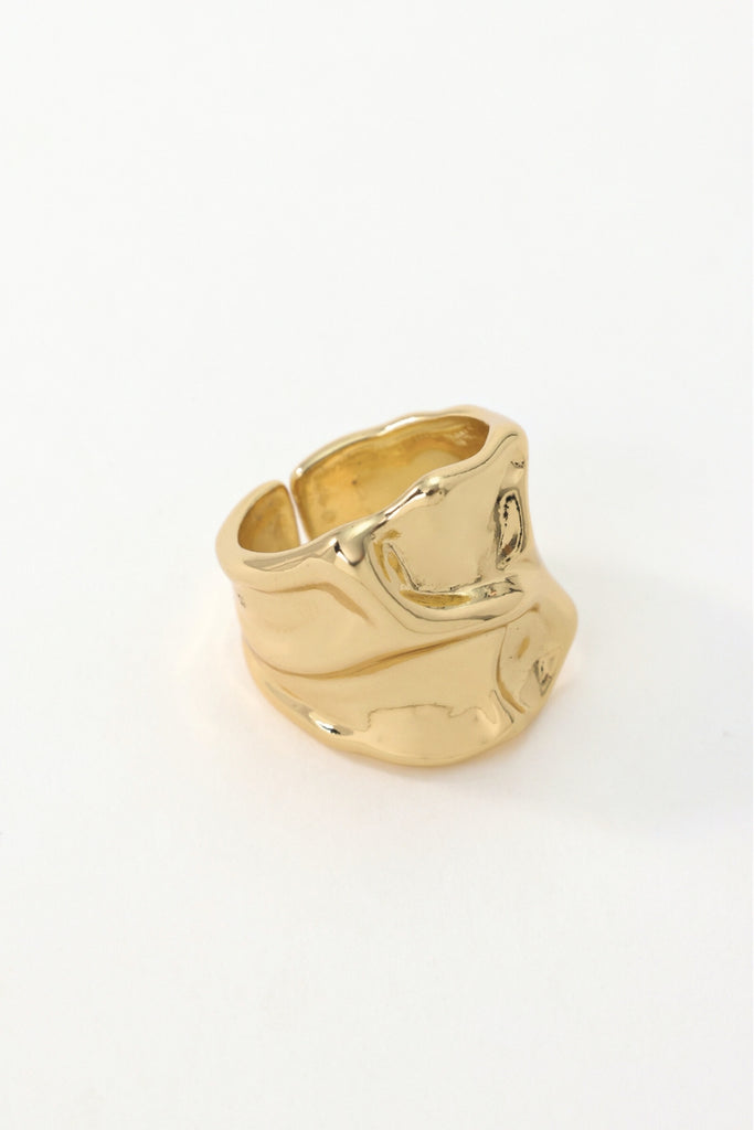 Crush Open Ring Crumpled Texture - Inspired by Unsent Love Letters All-Glows