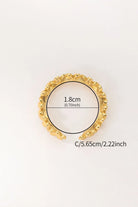 Daisy Flower Open Ring 18K Gold-Plated Daisy Design with Sparkling Zircon Stones All-Glows