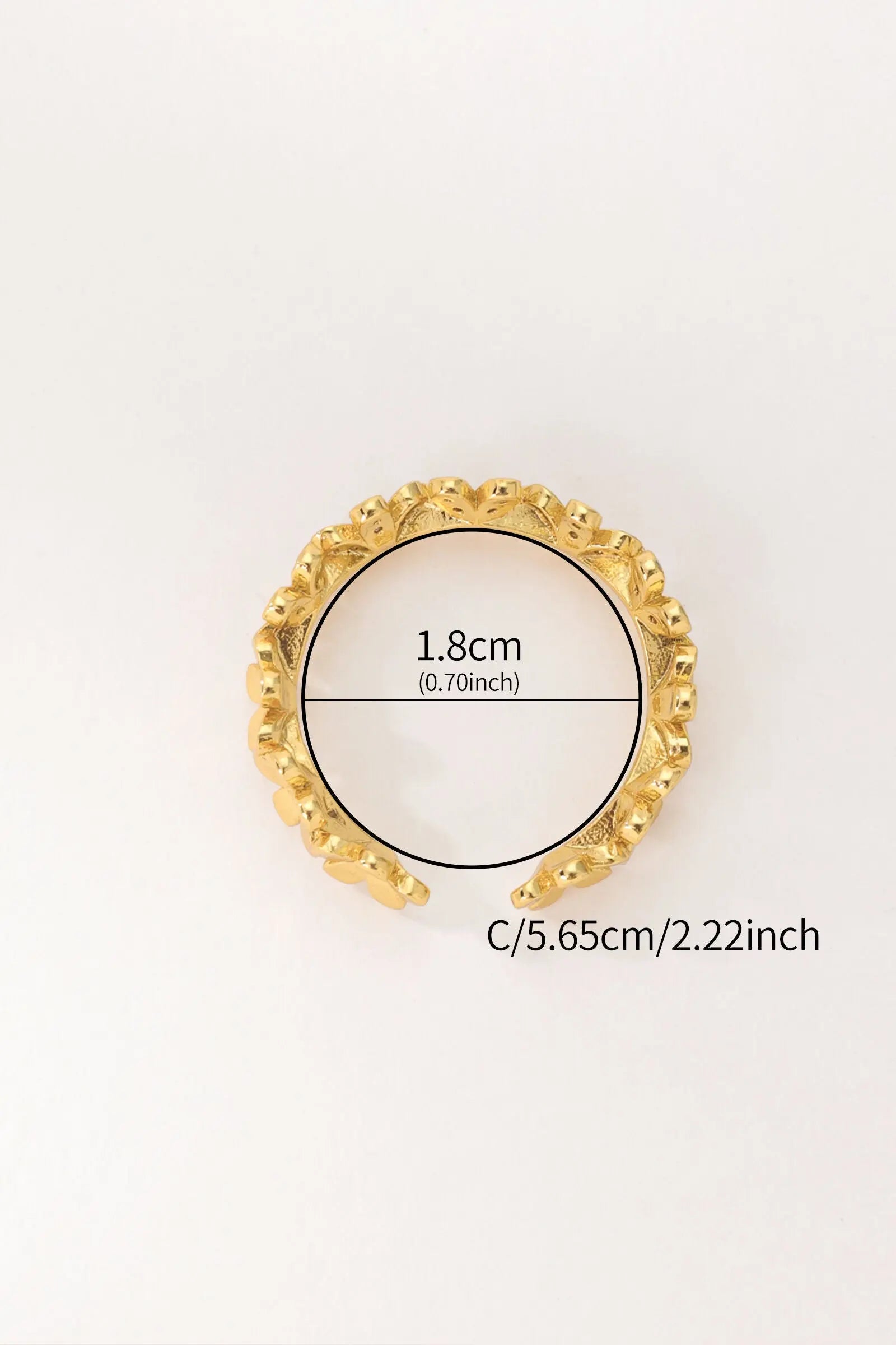Daisy Flower Open Ring 18K Gold-Plated Daisy Design with Sparkling Zircon Stones All-Glows
