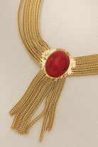 Buy 18K Gold-Plated Eclipse Vintage Tassels Necklace online