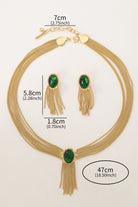 18k gold plated necklace set 