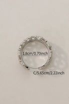 Luxurious Platinum Garnet Ring