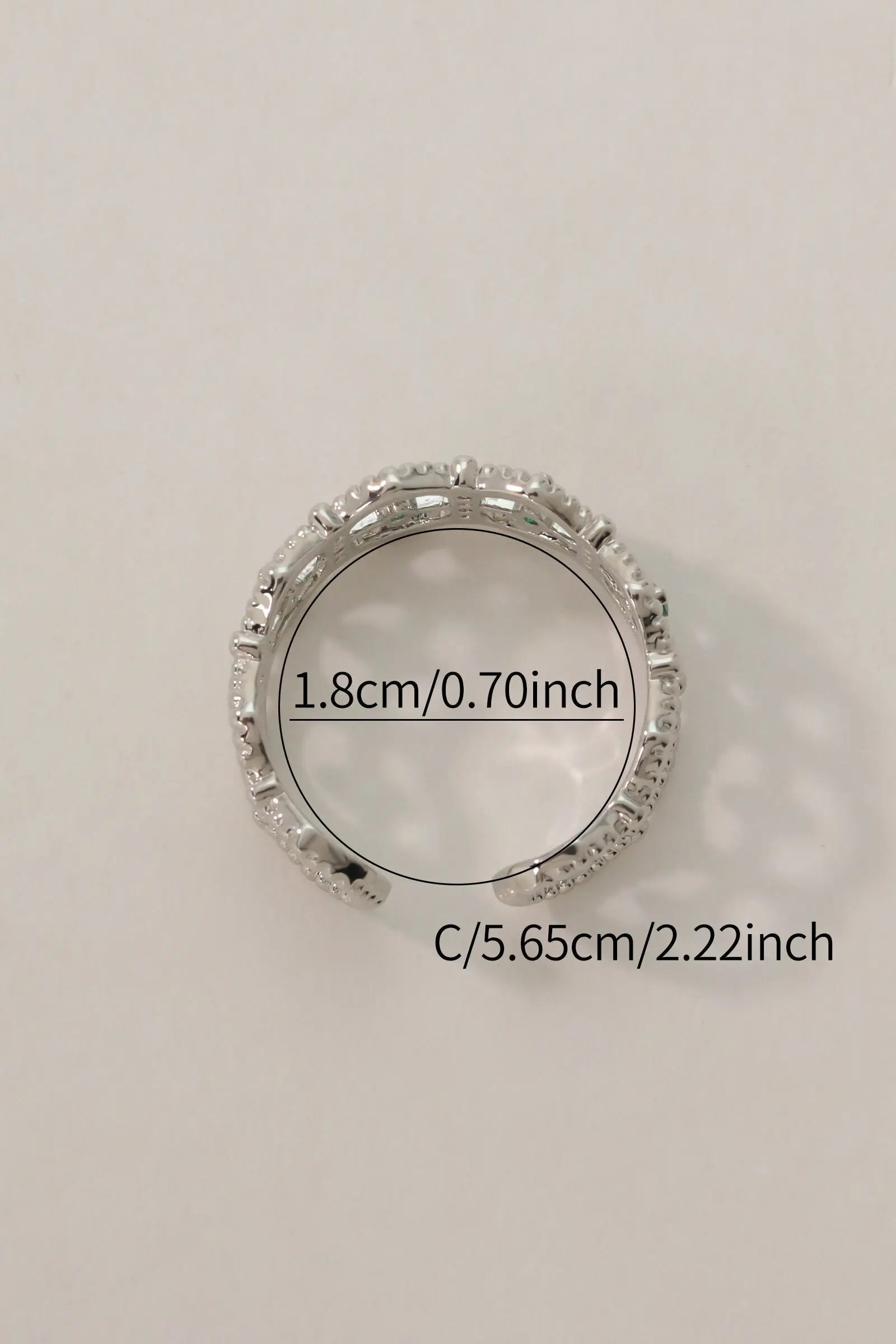 Luxurious Platinum Garnet Ring