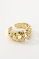Hollywood Chain Detail Open Ring