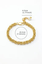 18k gold plated bracelets