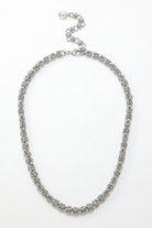 King Byzantine Chain Necklace: 18K Gold-Plated Brass in Gold & Platinum All-Glows