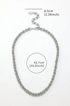 King Byzantine Chain Necklace: 18K Gold-Plated Brass in Gold & Platinum All-Glows