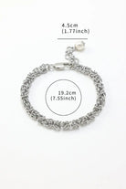 platinum king  Byzantine Bracelet