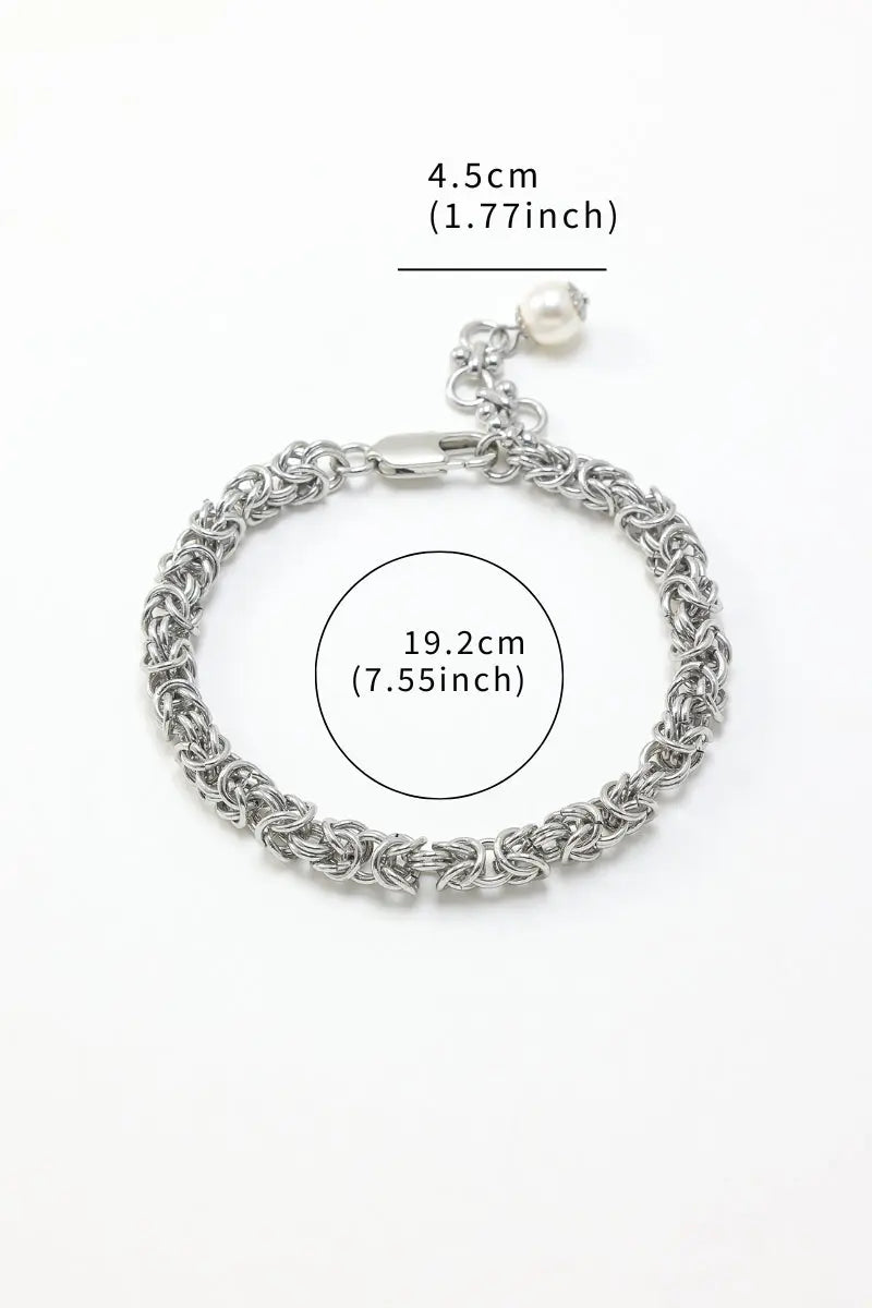 platinum king  Byzantine Bracelet