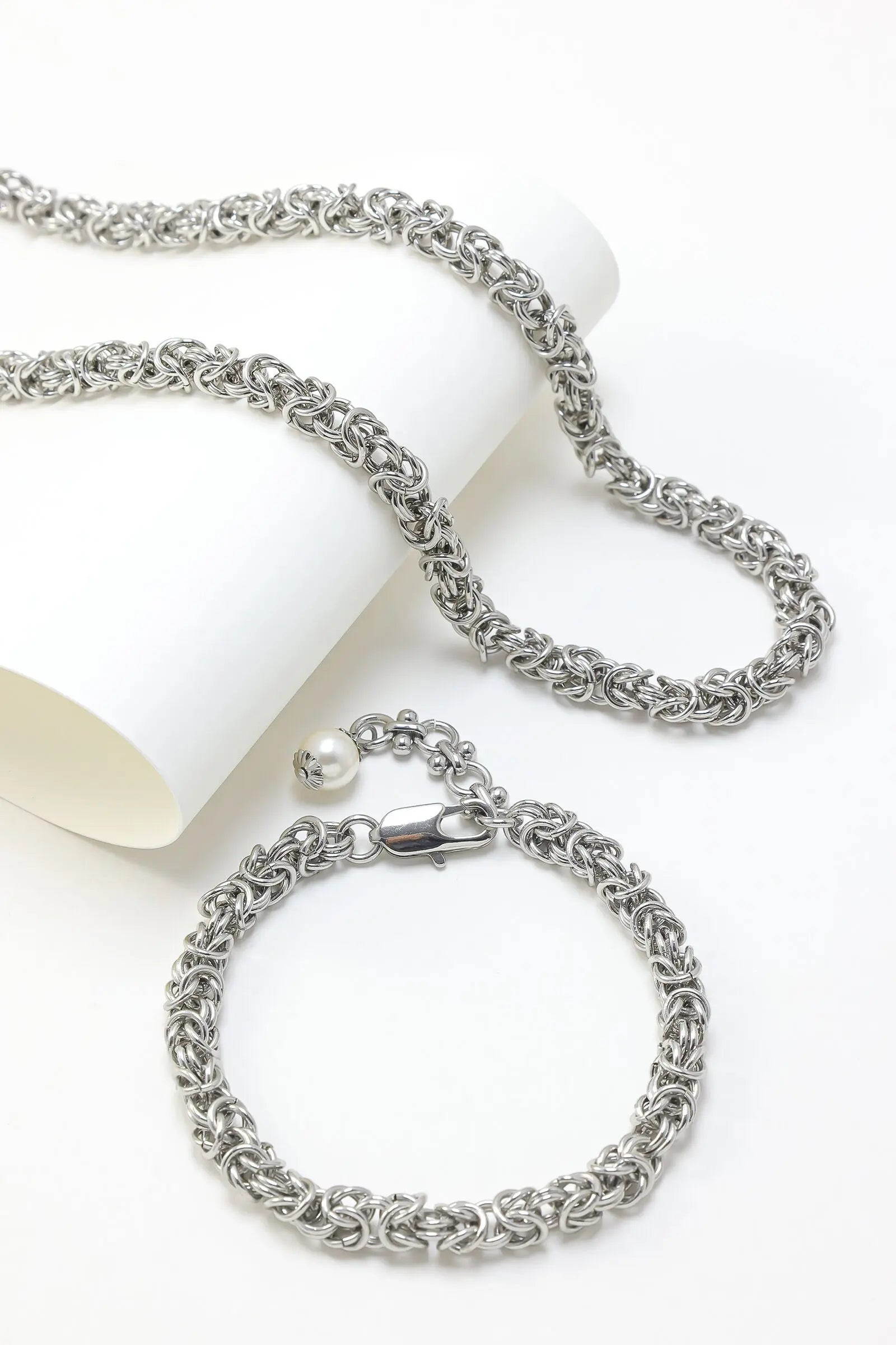 gold plated necklace set for women